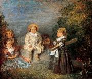 Jean-Antoine Watteau Heureux age! Age dor Spain oil painting artist